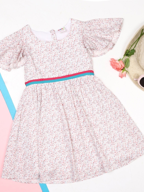 

ZION Girls Multicoloured Floral Dress, Multi