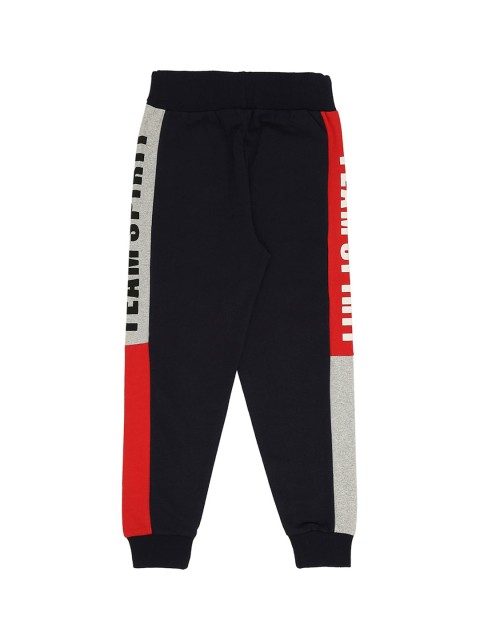 

RAINE AND JAINE Boys Black Pure Cotton Regular-Fit Joggers