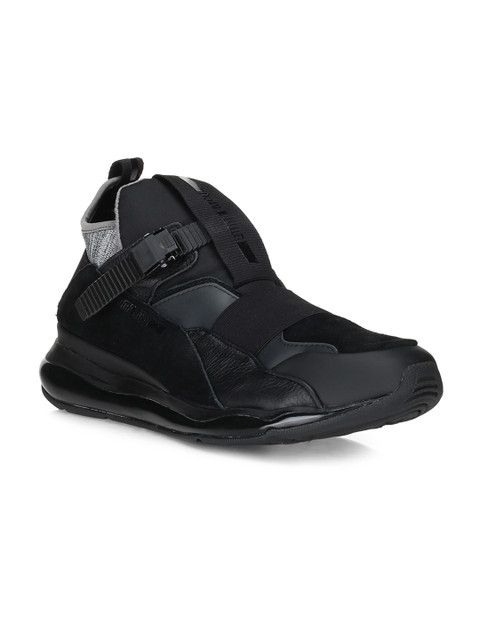 

Puma Men Black Solid Mid-Top MCQ CELL Slip-On Sneakers