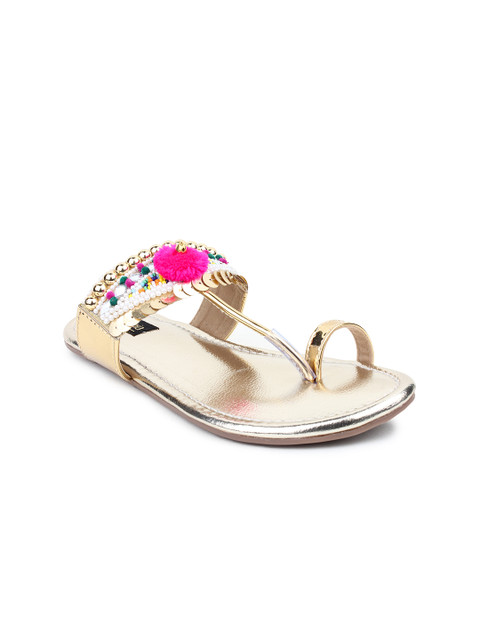 

Shoetopia Women Gold-Toned Flats