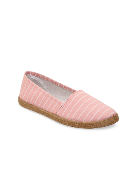 

Lavie Women Pink & White Striped Espadrilles
