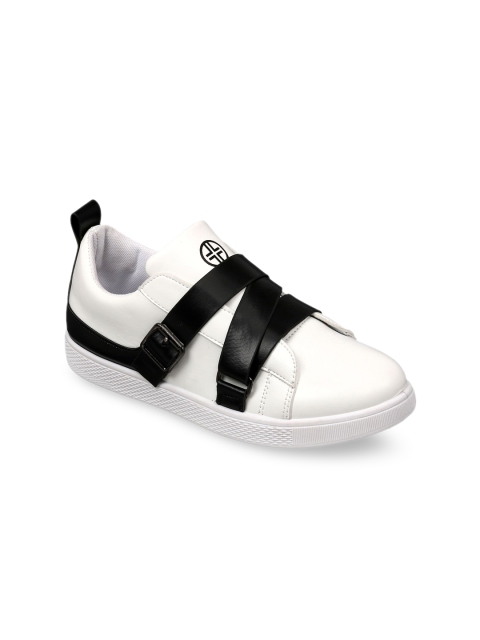 

Lavie Women White & Black Solid Sneakers