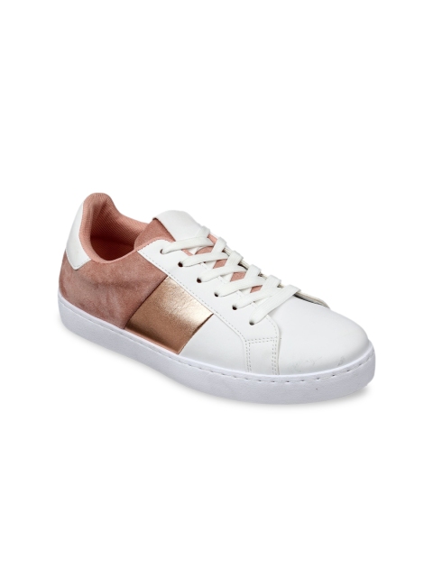 

Lavie Women White Colourblocked Sneakers