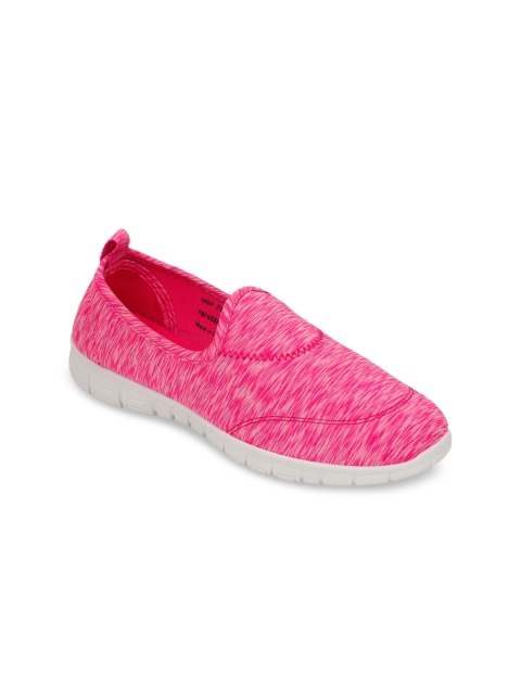 

Lavie Women Pink Woven Design Slip-On Sneakers