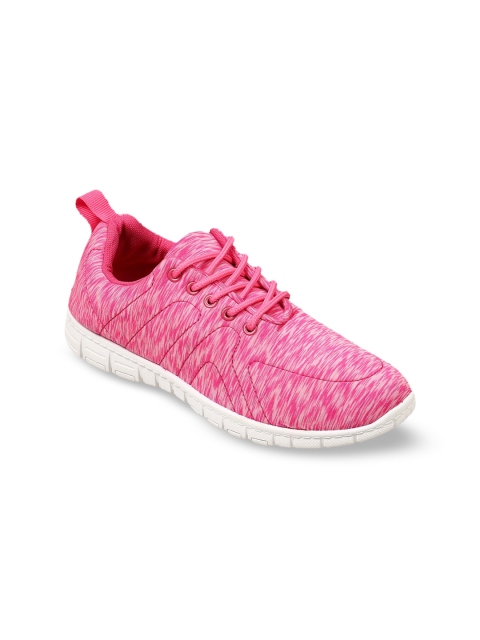 

Lavie Women Pink Woven Design Sneakers