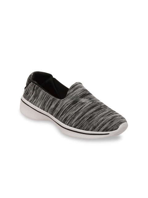 

Lavie Women Black Woven Design Slip-On Sneakers