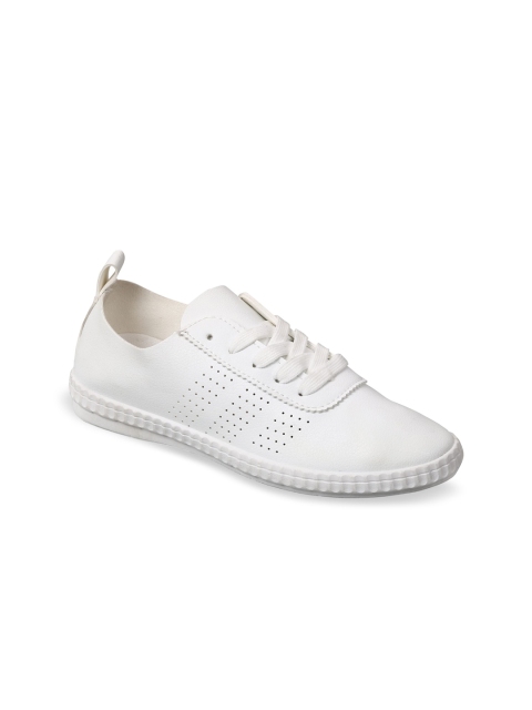 

Lavie Women White Perforated Sneakers
