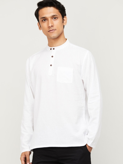 

Melange by Lifestyle Men White Thread Work Kurta