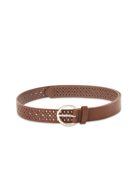 

Forever Glam by Pantaloons Women Brown Self Design Belt