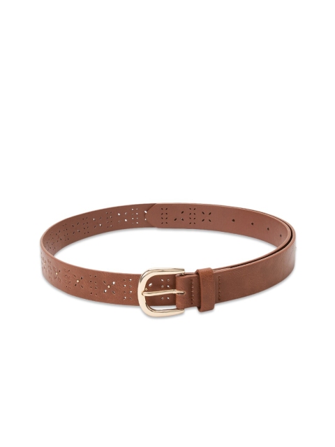 

Forever Glam by Pantaloons Women Brown Textured PU Belt