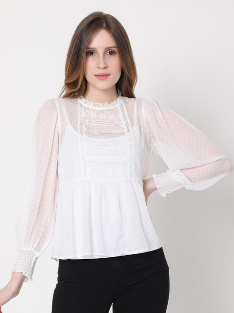 

Vero Moda White A-Line Top