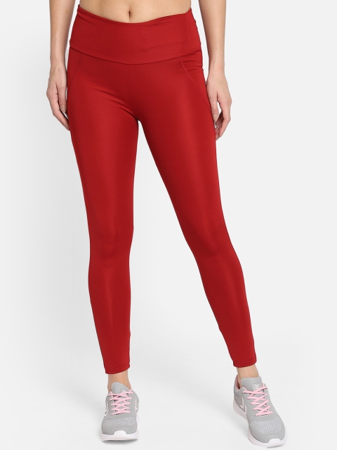 

hummel Women Red Solid Tights