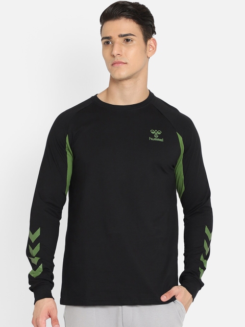

hummel Men Black Action Cotton Sweatshirt