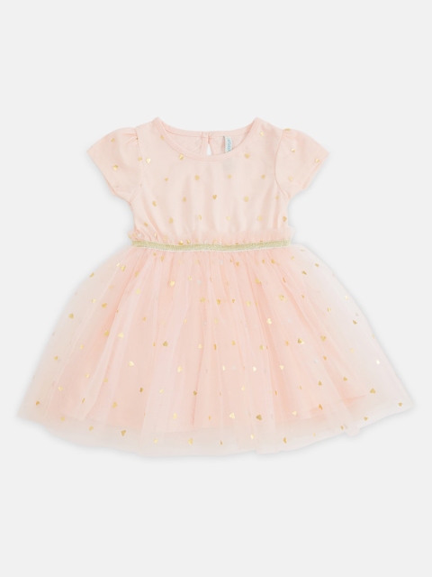 

Pantaloons Baby Peach-Coloured Dress