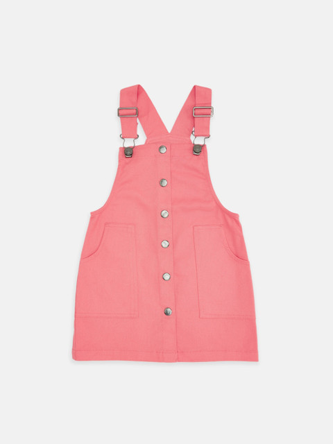 

Pantaloons Junior Pink Pure Cotton Pinafore Dress