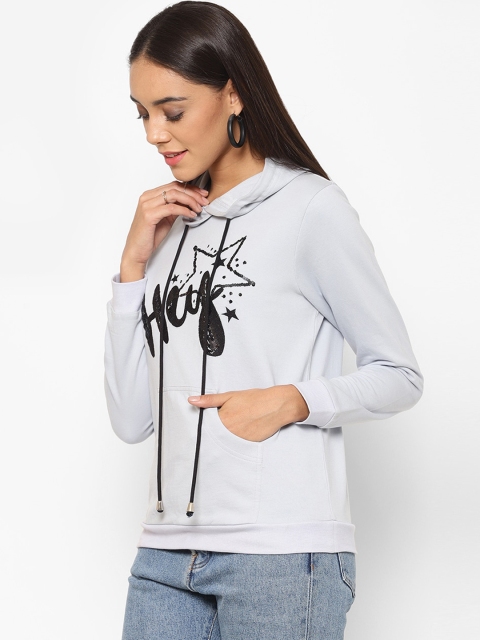 

HOUSE OF KKARMA Women Blue Printed Sweatshirt