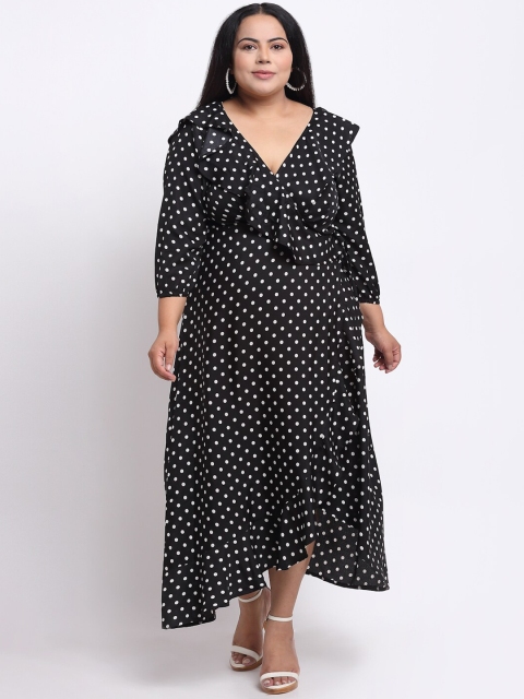 

sindrellastorie Black Crepe Midi Dress