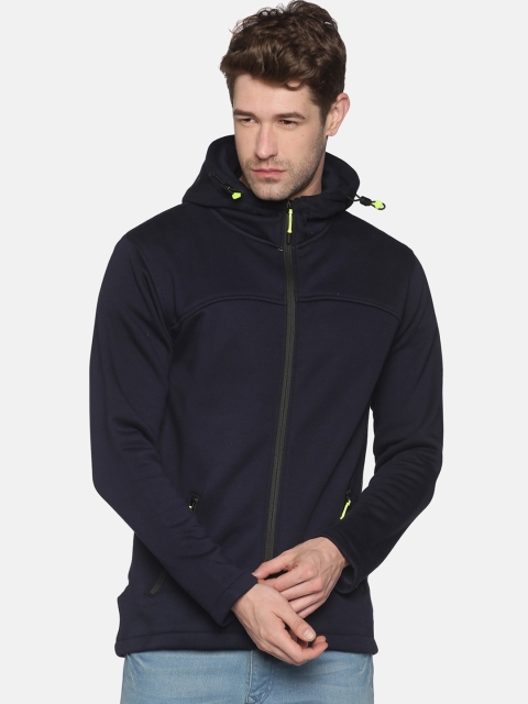 

SHOWOFF Men Navy Blue Hooded Sweatshirt