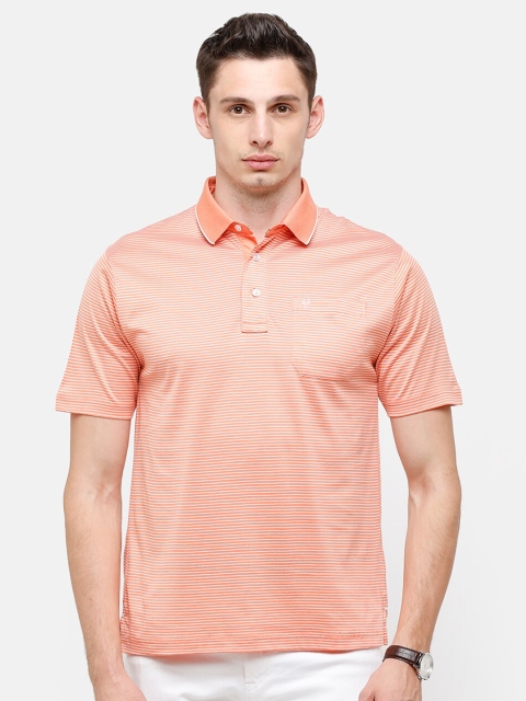 

Classic Polo Men Pink Polo Collar Pockets T-shirt