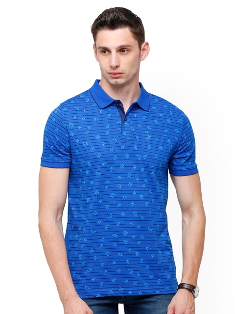 

Classic Polo Men Blue Polo Collar Slim Fit T-shirt