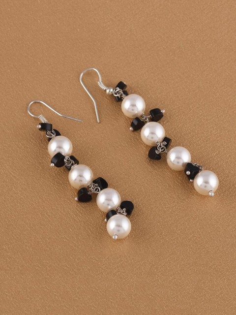 

Tistabene Black & White Contemporary Hoop Earrings