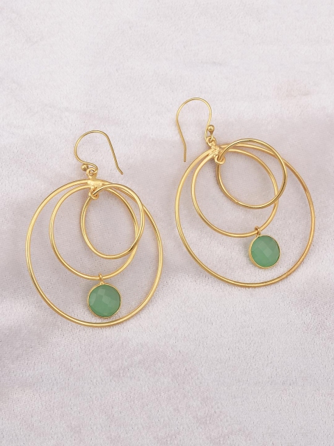 

Tistabene Green Contemporary Drop Earrings