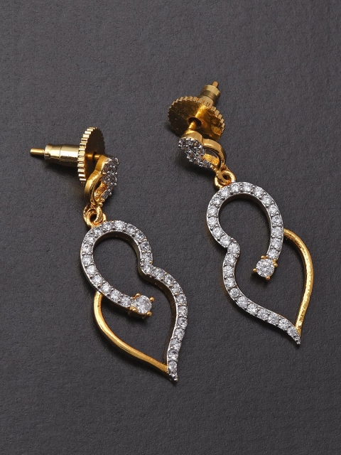 

Tistabene White Contemporary Drop Earrings