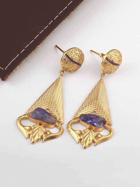 

Tistabene Purple Contemporary Drop Earrings