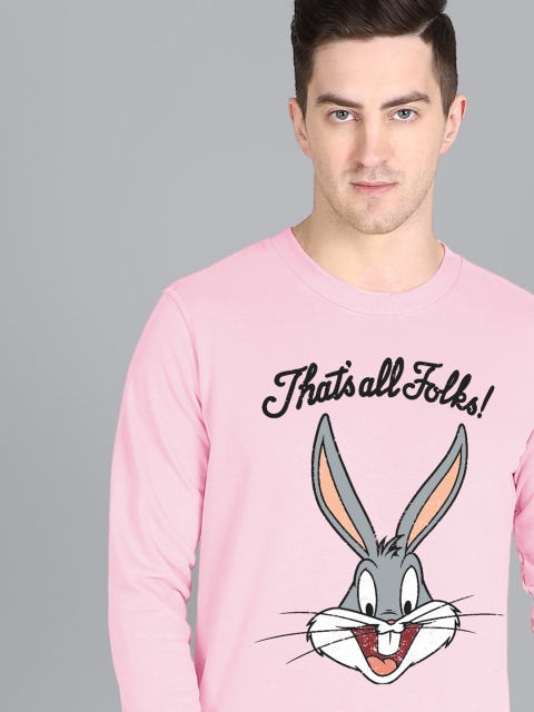 

Free Authority Looney Tunes Men Peach-Coloured Printed Sweatshirt