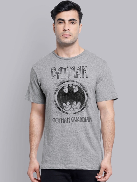 

Free Authority Men Grey & Black Batman Printed T-shirt