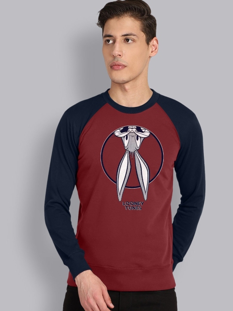 

Free Authority Looney Tunes Men Red Printed Sweatshirt