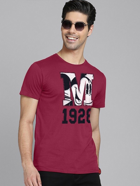 

Free Authority Mickey & Friends Men Red & Black Pure Cotton T-shirt