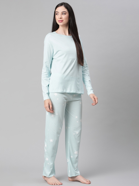 

Marks & Spencer Women Blue Night suit