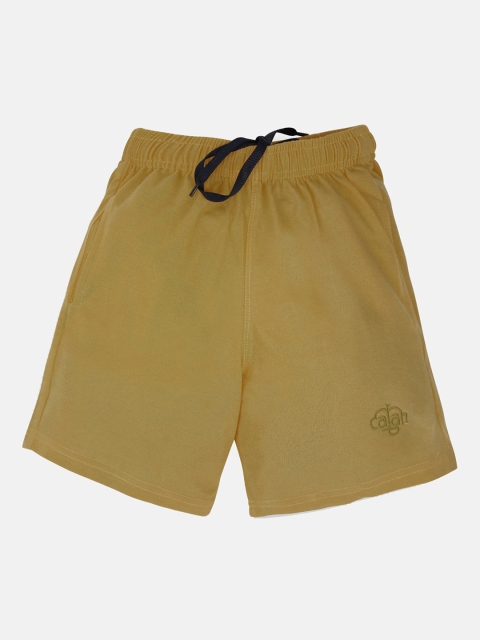 

CHIMPRALA Boys Olive Green Regular Shorts