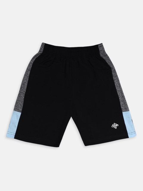 

CHIMPRALA Boys Black Regular Shorts