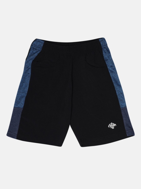 

CHIMPRALA Boys Black Regular Shorts
