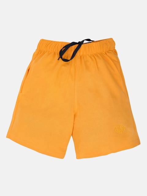 

CHIMPRALA Boys Yellow Pure Cotton Regular Shorts