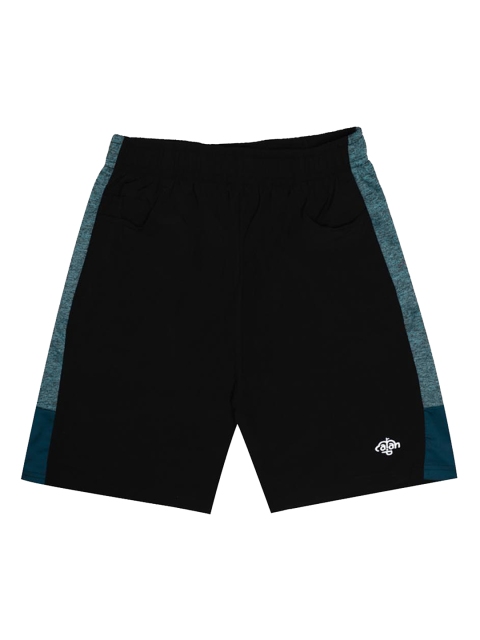 

CHIMPRALA Boys Black Solid Sports Shorts