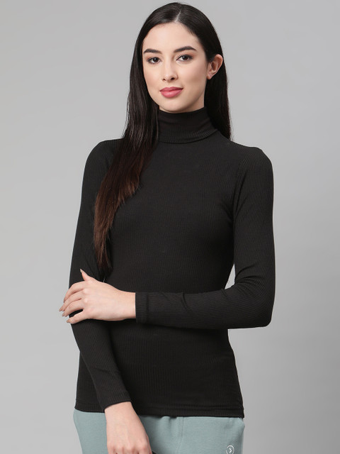 

Marks & Spencer Women Black Solid Thermal Top