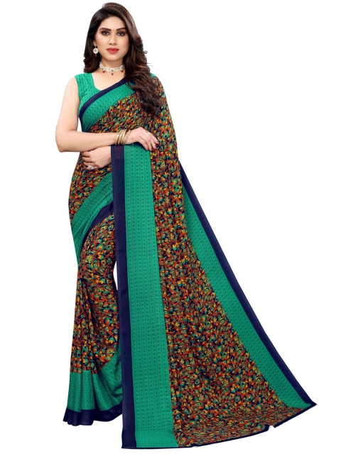 

KALINI Green Floral Saree