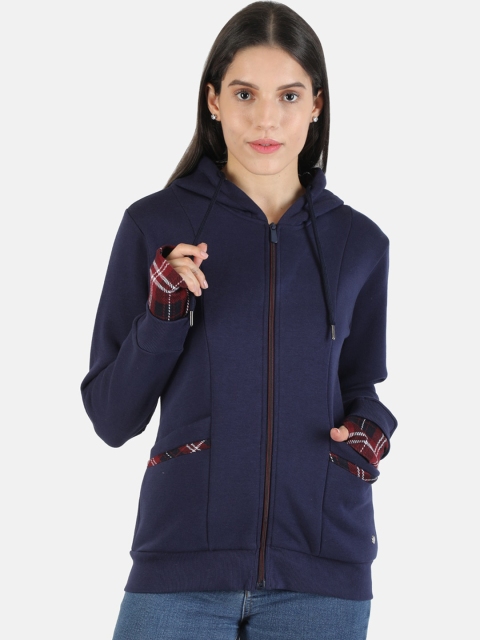 

Monte Carlo Women Navy Blue Hooded Sweatshirt
