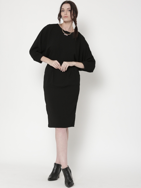 

FOREVER 21 Women Black Solid Dress