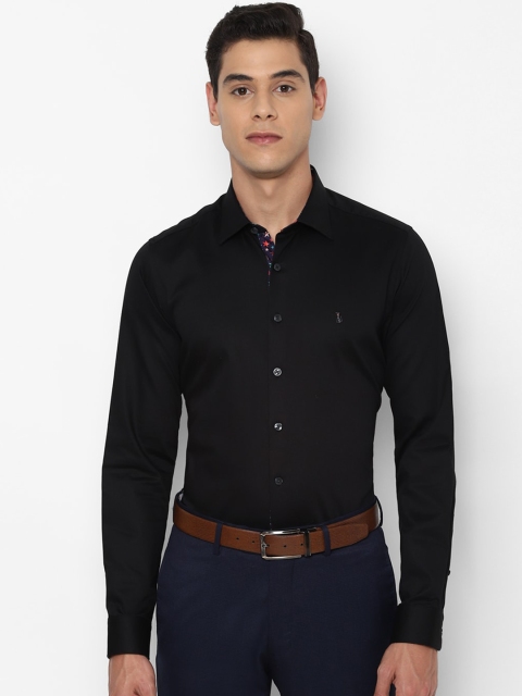 

SIMON CARTER LONDON Men Black Slim Fit Pure Cotton Opaque Casual Shirt