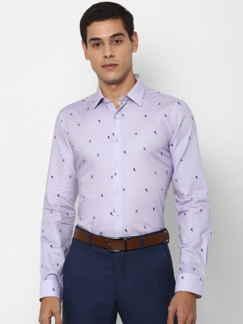 

SIMON CARTER LONDON Men Purple Opaque Printed Casual Shirt