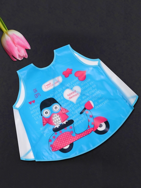 

POKORY Infants Kids Blue & Red Printed Bib