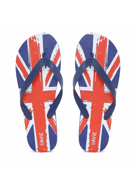 

Lavie Women Blue & Red Printed Thong Flip-Flops