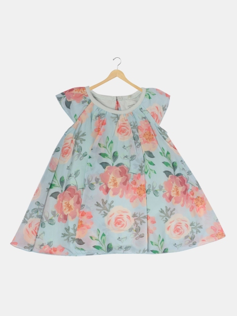 

Creative Kids Green Floral A-Line Dress
