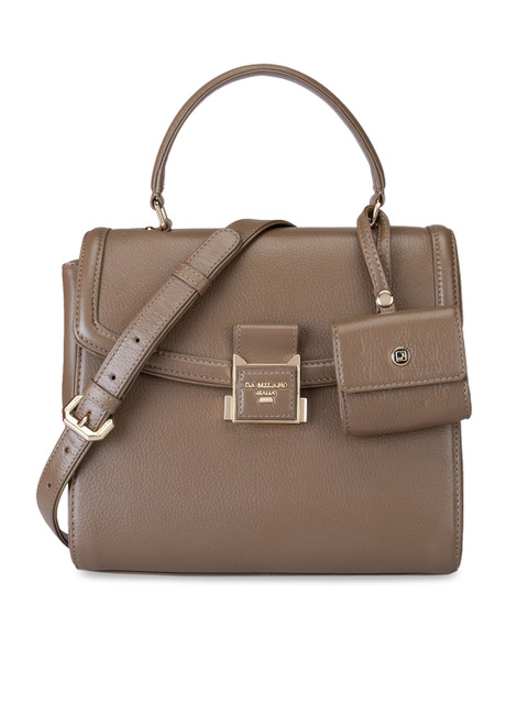 

Da Milano Brown Leather Oversized Structured Satchel