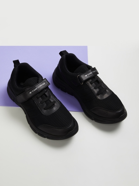

Fame Forever by Lifestyle Boys Black Textured Sneakers