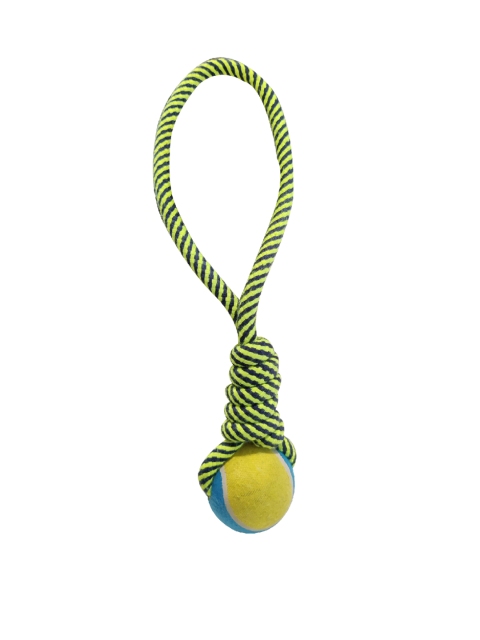 

PETS EMPIRE Black & Green Rope Tug Toy